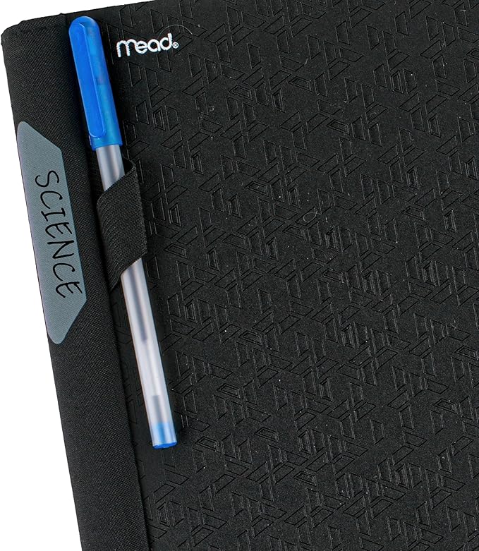 Five Star Advance Spiral Notebook + Study App, 3 Subject, College Ruled Paper, 8-1/2" x 11", 150 Sheets, Spiral Guard, Movable Tabbed Dividers, Black (73132)