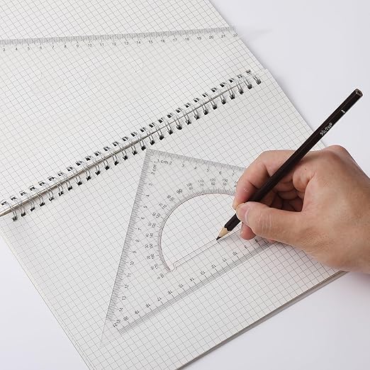 Mr. Pen- Triangle Ruler, 2 Pack, 22&15cm, 30/60 & 45/90, Right Triangle Ruler for Drawing