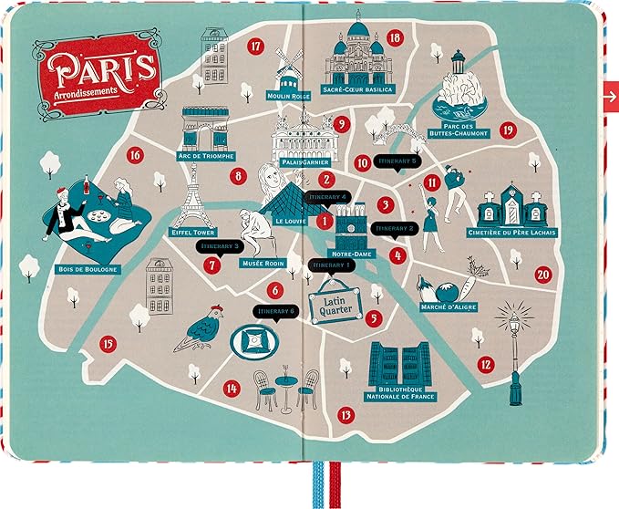 LUXE x Moleskine - Paris City Travel Guide Notebook, Pocket (3.5" x 5.5"), 112 pages