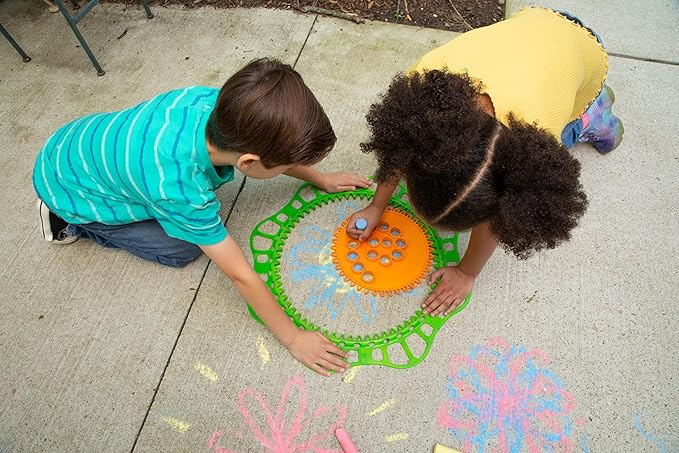 Spirograph Giant Outdoor Jumbo Sidewalk Chalk - Arts and Crafts - Outdoor Activities - Outdoor Toys, Kids Toys, Art Supplies, Craft Supplies, Drawing Kit, Spiral Art, Ages 5+
