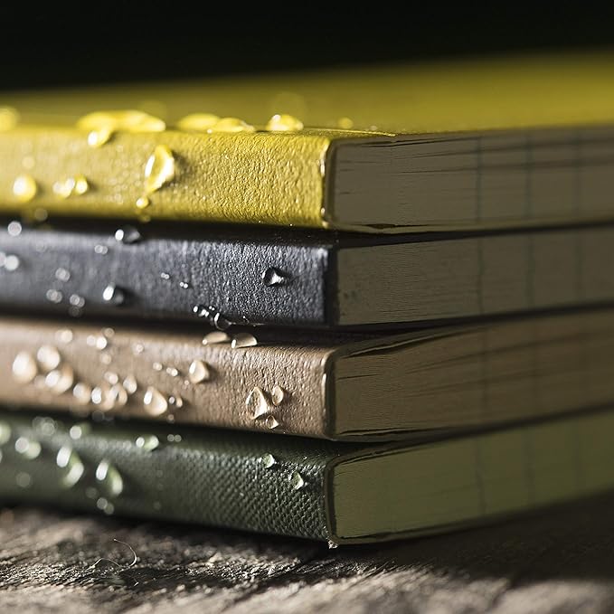 Rite in the Rain Weatherproof Soft Cover Notebook, 4.625" x 7.25", Green Cover, Universal Pattern (No. 974)