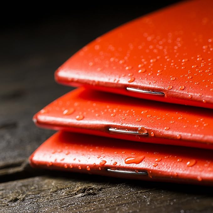 Rite in the Rain Weatherproof Mini Stapled Notebook, 3.25" x 4.625", Orange Cover, Universal Pattern, 3 Pack (No. OR71FX-M)