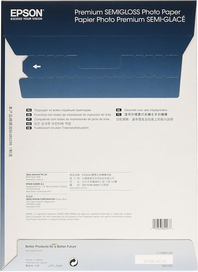 Epson Premium Semigloss Photo A4 Paper stylus color 200