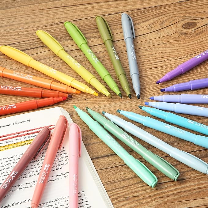 Mr. Pen- Pastel Highlighters, 24 Pack, Chisel Tip, Colorful, Cute Highlighters Assorted Colors, Quick Drying, Smear Resistant