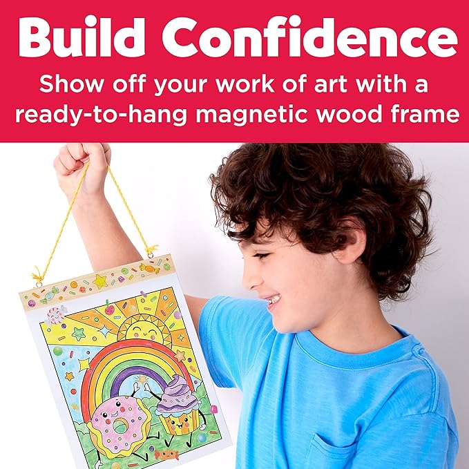 Faber-Castell Paint by Number Sweets - Kids Watercolor Paint by Number Craft (Ages 6+)