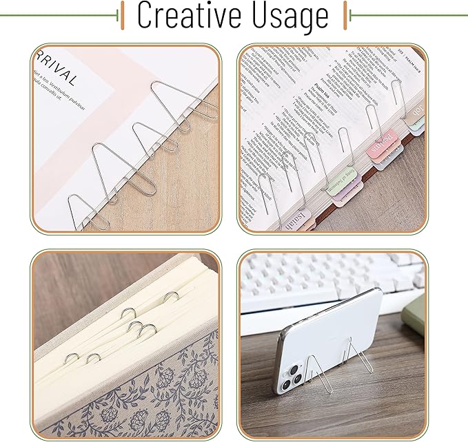 Mr. Pen- Assorted Clips & Bands: Binder, Paper (Small, Medium, Large) & Foldback Clips; Rubber Bands