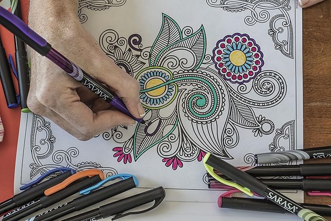 Zebra Sarasa Fineliner Pen 0.8mm, Violet (66180)