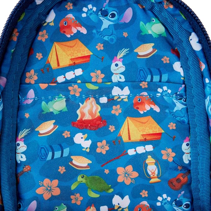 Loungefly Disney Stitch Camping Cuties Mini Backpack Pencil Case