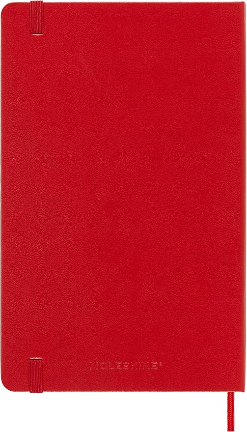 Moleskine Classic 18 Month 2023-2024 Weekly Planner, Hard Cover, Large (5" x 8.25"), Scarlet Red