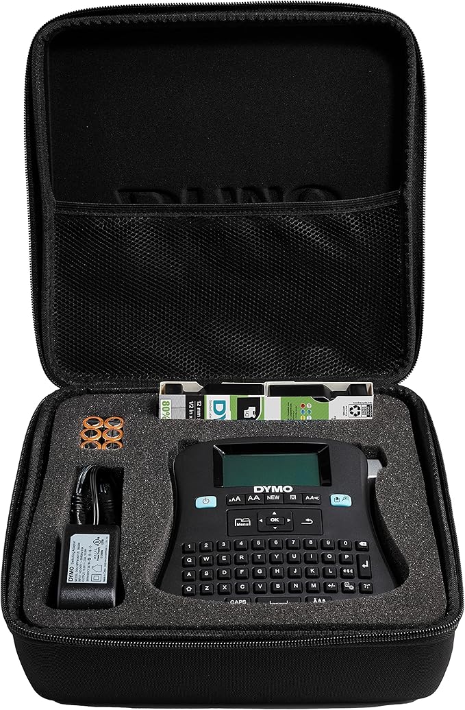 DYMO Label Maker 210D Label Maker, 2 Lines, 6 1/10w x 6 1/2d x 2 1/2h, 3" (1738976)
