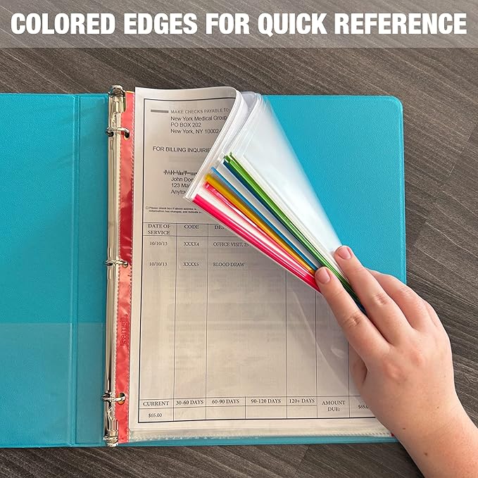 SAMSILL Colored-Edge Sheet Protector Family