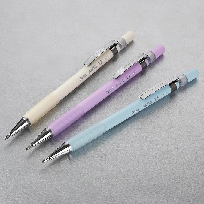 Pentel Sharp 1.3 Mechanical Pencil, (1.3mm), Extra Thick Line, Includes Refill Lead, Writing/Office/Test-Taking Pencil, Pastel Blue Barrel (AM13LBPS)