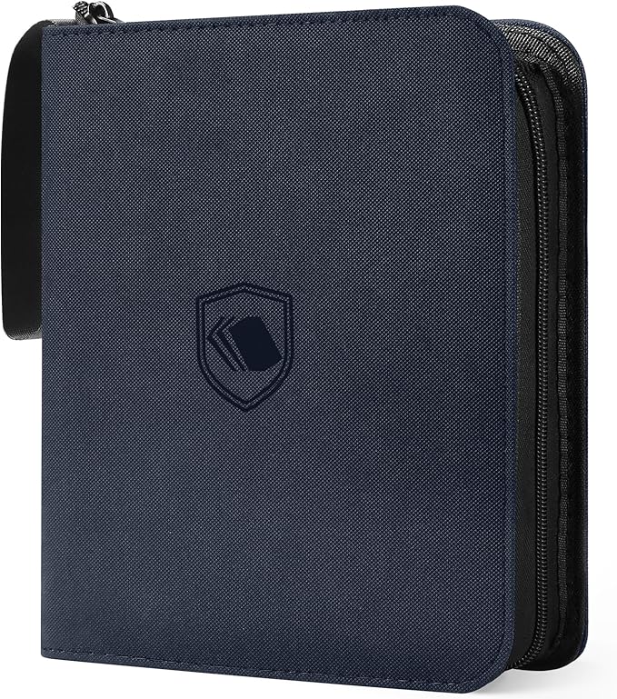 1200 Pockets Trading Card Binder, PU Cover Zipper Card Collection Album, Sturdy Card Folder Holder for MTG, TCG, Game Cards, Sports Cards