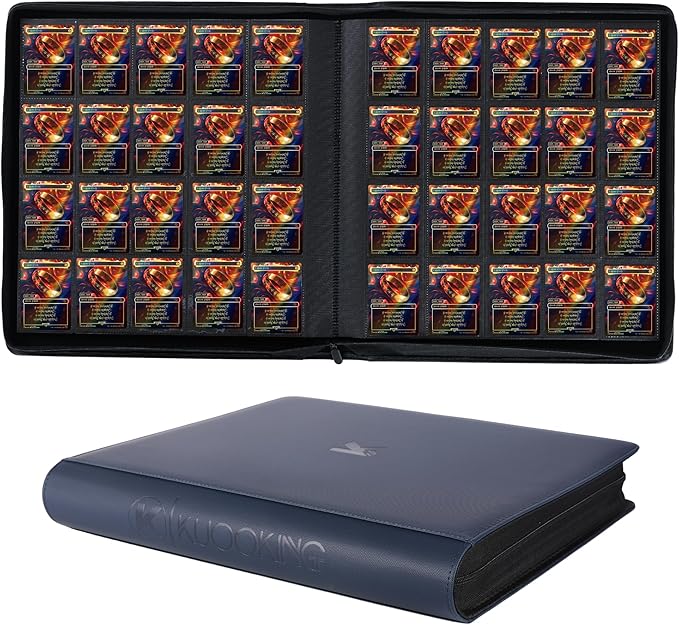 2000 Pockets Trading Card Binder, 20-Pocket Card Ablum Compatible with MTG,Sports Cards & Other Standard Size Trading Card (NAVY BLUE)