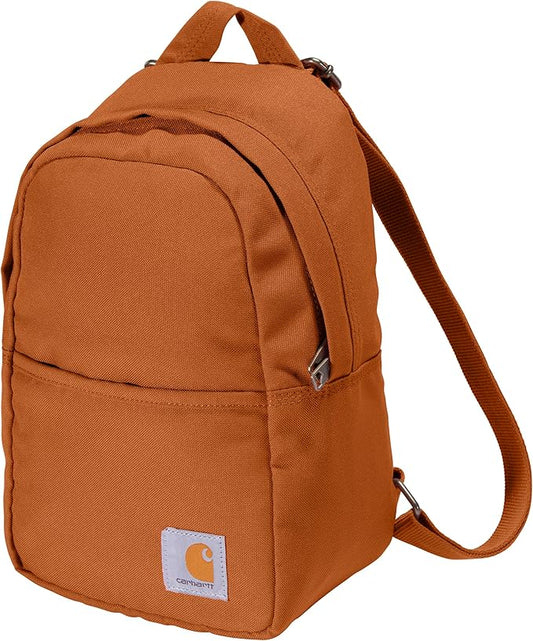 Carhartt Classic Mini Backpack, Durable, Water-Resistant Backpack with Adjustable Shoulder Straps, Marmalade