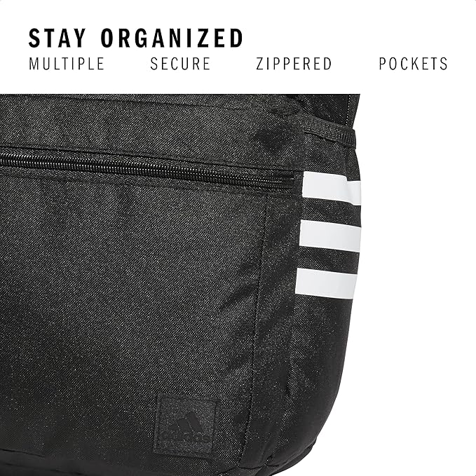 3-Stripe Classic backpack for men and women, bag with laptop sleeve