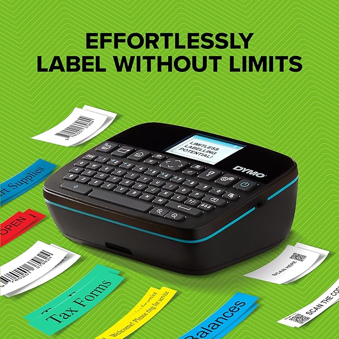 DYMO LabelManager Executive 640 CB Portable Label Printer Kit with Carry Case and 3 Label Cassettes, Compact QWERTY Label Maker, Bluetooth & USB Connectivity, Compatible with DYMO D1 Labels