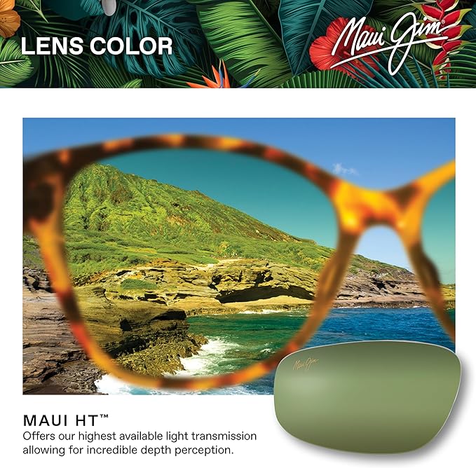 Maui Jim Polarized Men's and Women's Hookipa Rectangular Sunglasses