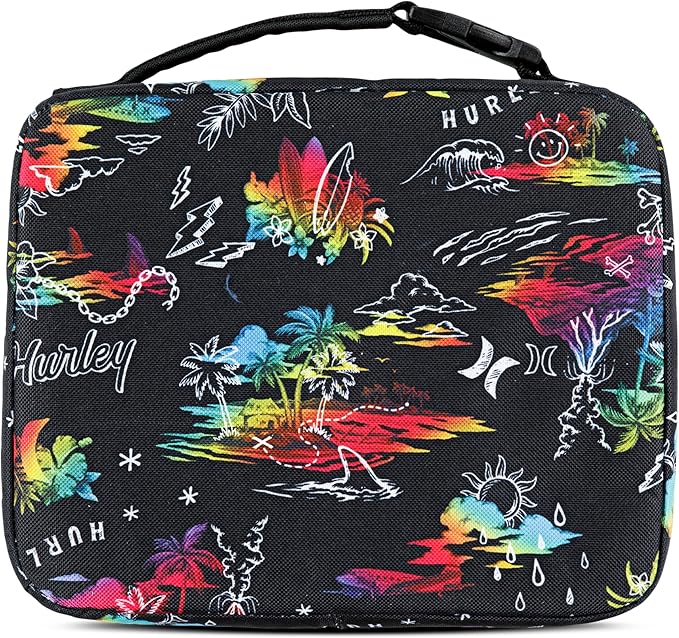 Hurley School Lunch Tote, Black/Multi