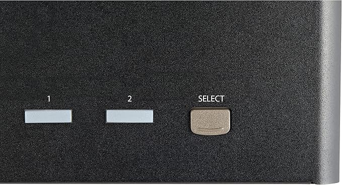 StarTech.com 2 Port Triple Monitor DisplayPort KVM Switch - 4K 60Hz UHD HDR - Desktop DP 1.2 KVM with 2 Port USB 3.0 Hub (5Gbps) & 4X USB 2.0 HID Ports, Audio - Hotkey Switching - TAA (SV231TDPU34K)