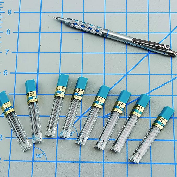 Pentel Super Hi-Polymer Lead Refill, (0.7mm) Medium, 3H, 144 Pieces of Lead (50-3H)