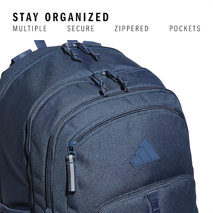 adidas Prime Backpack for Work, Travel Bag for Women and Men with Padded Compartment for Laptop