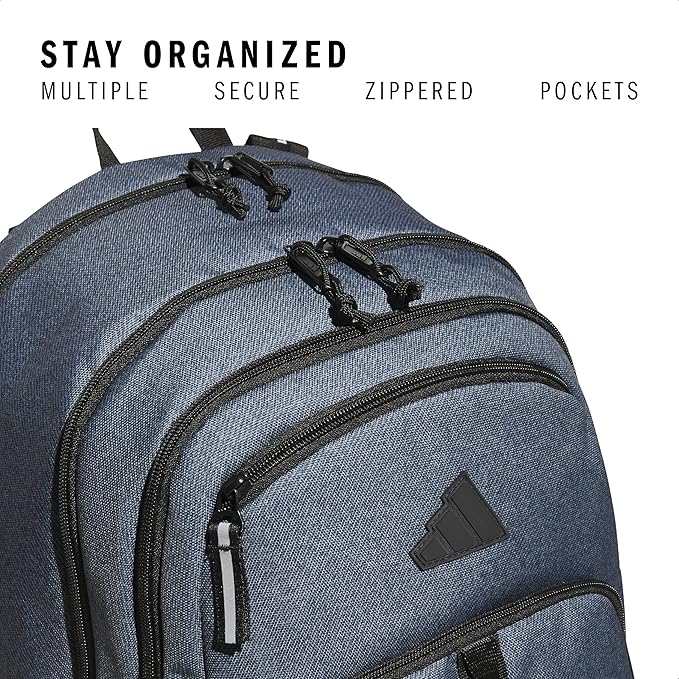 adidas Prime Backpack for Work, Travel Bag for Women and Men with Padded Compartment for Laptop