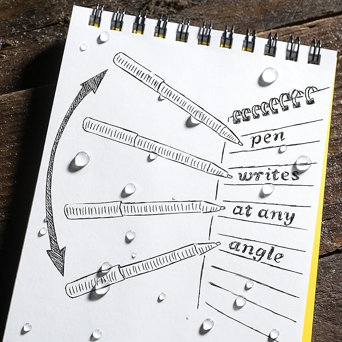 Rite in the Rain Durable Weatherproof Mini Slide-Click Mechanical Pencil, 3 Pack (No. TAC14)