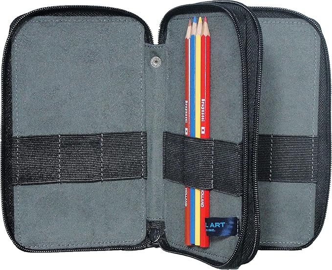 Speedball Art Products Canvas Storage Case for Pencils, Markers, Pens and Art Supplies, Holds Up To 48 Standard Pencils, Sage