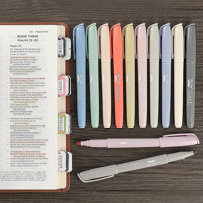 Mr. Pen- Highlighters, 12 Pack, Chisel Tip, Morandi Colors, Highlighters Assorted Colors